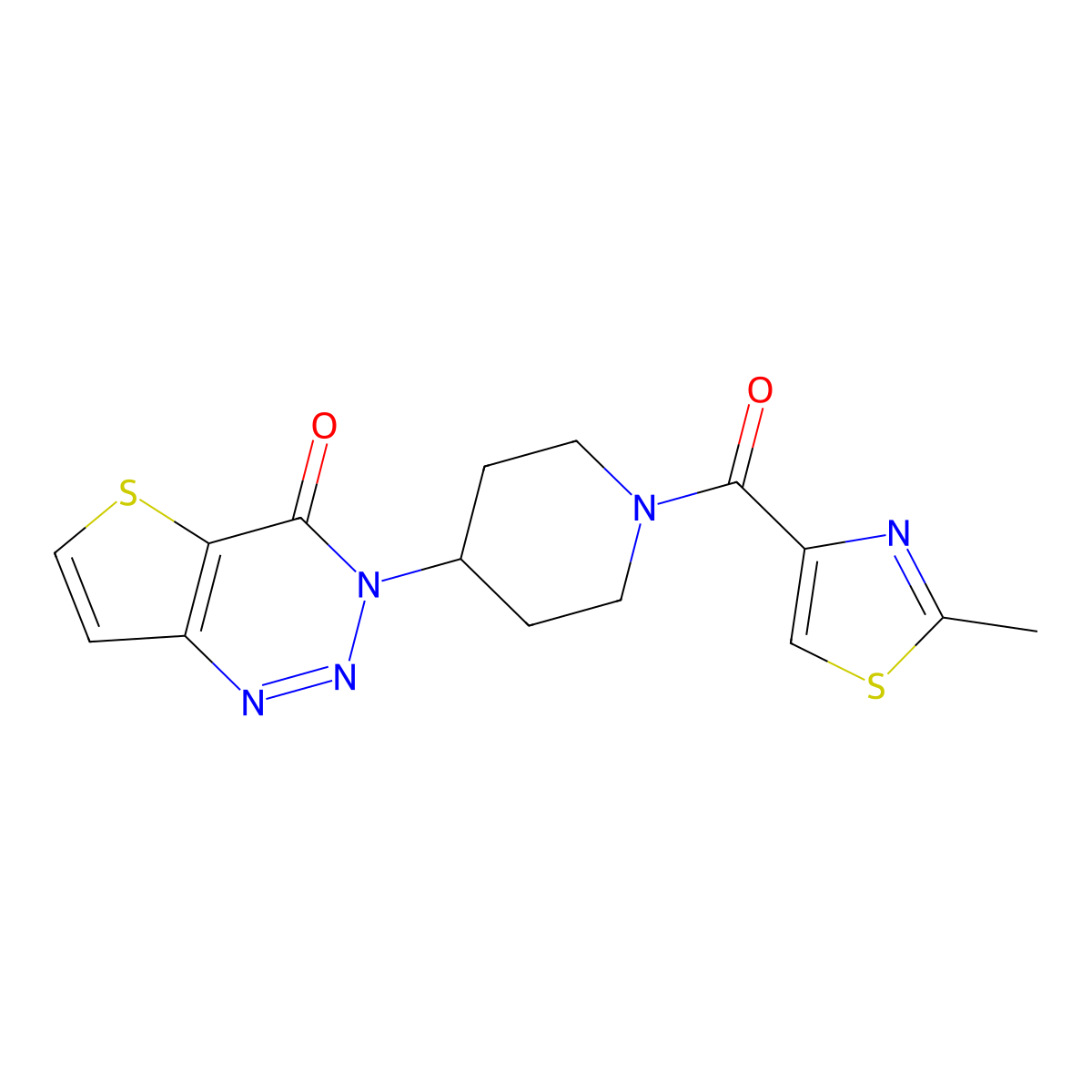3-(1-(2-methylthiazole-4-carbonyl)piperidin-4-yl)thieno[3,2-d][1,2,3]triazin-4(3H)-one molecular structure, CAS 2034512-93-9