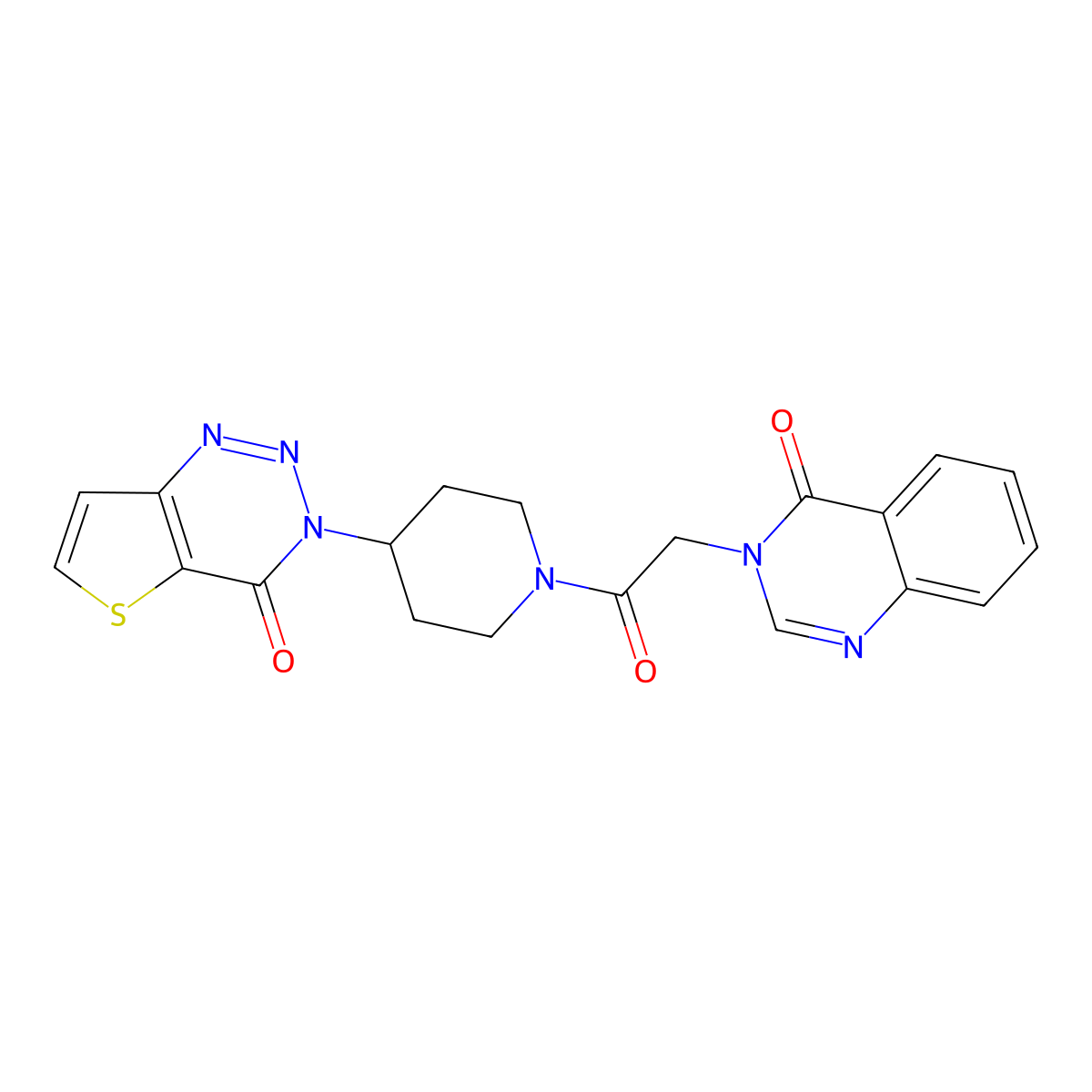 3-(1-(2-(4-oxoquinazolin-3(4H)-yl)acetyl)piperidin-4-yl)thieno[3,2-d][1,2,3]triazin-4(3H)-one molecular structure, CAS 2034513-38-5