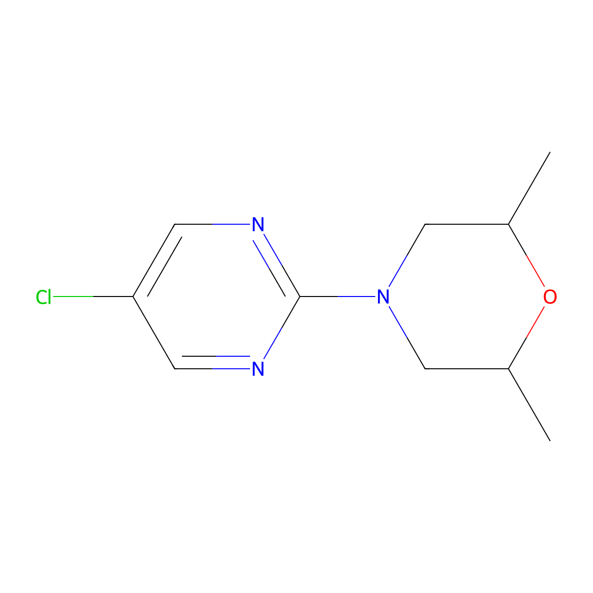 4-(5-Chloropyrimidin-2-yl)-2,6-dimethylmorpholine molecular structure, CAS 2034514-60-6
