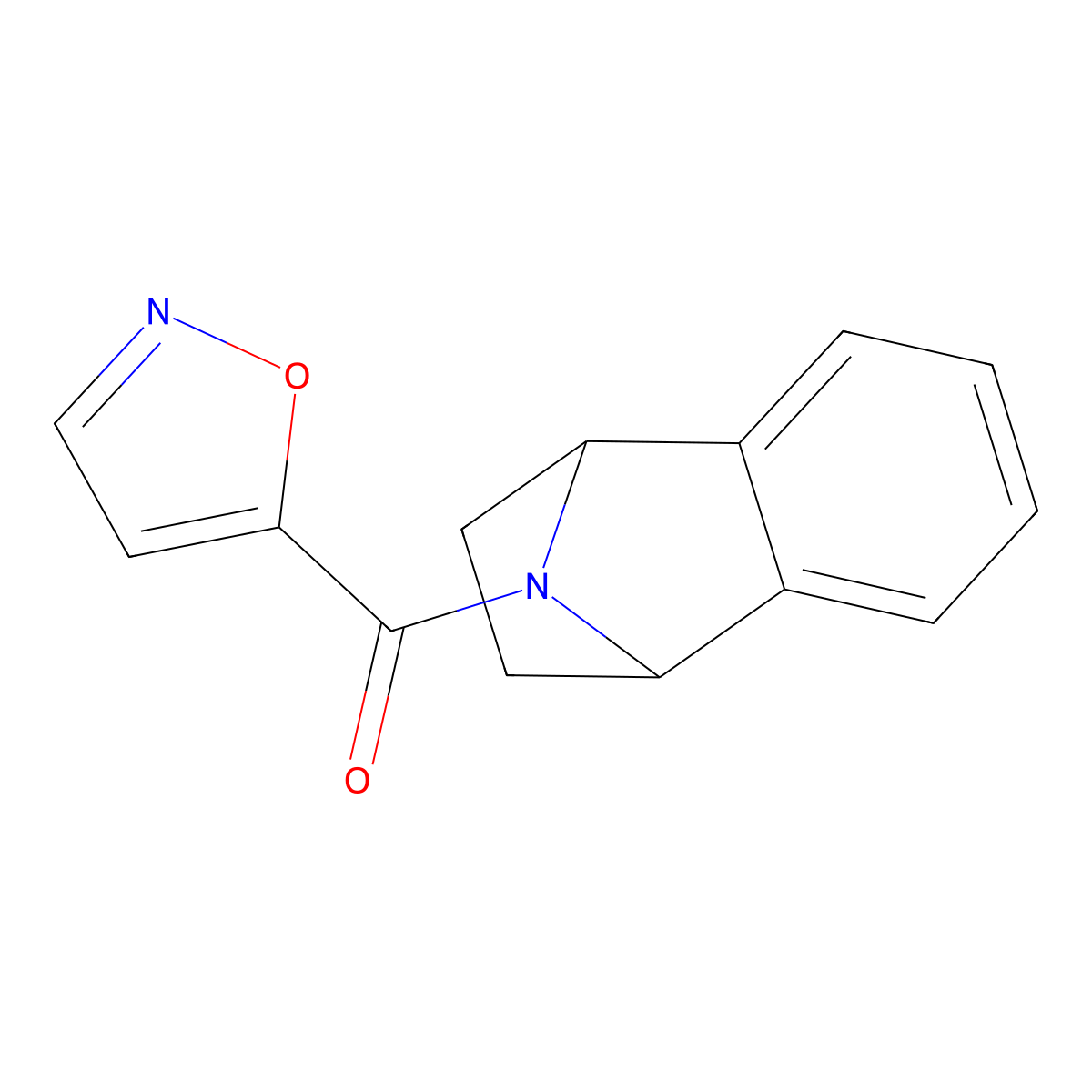 11-(1,2-Oxazole-5-carbonyl)-11-azatricyclo[6.2.1.0^{2,7}]undeca-2(7),3,5-triene molecular structure, CAS 2034516-18-0