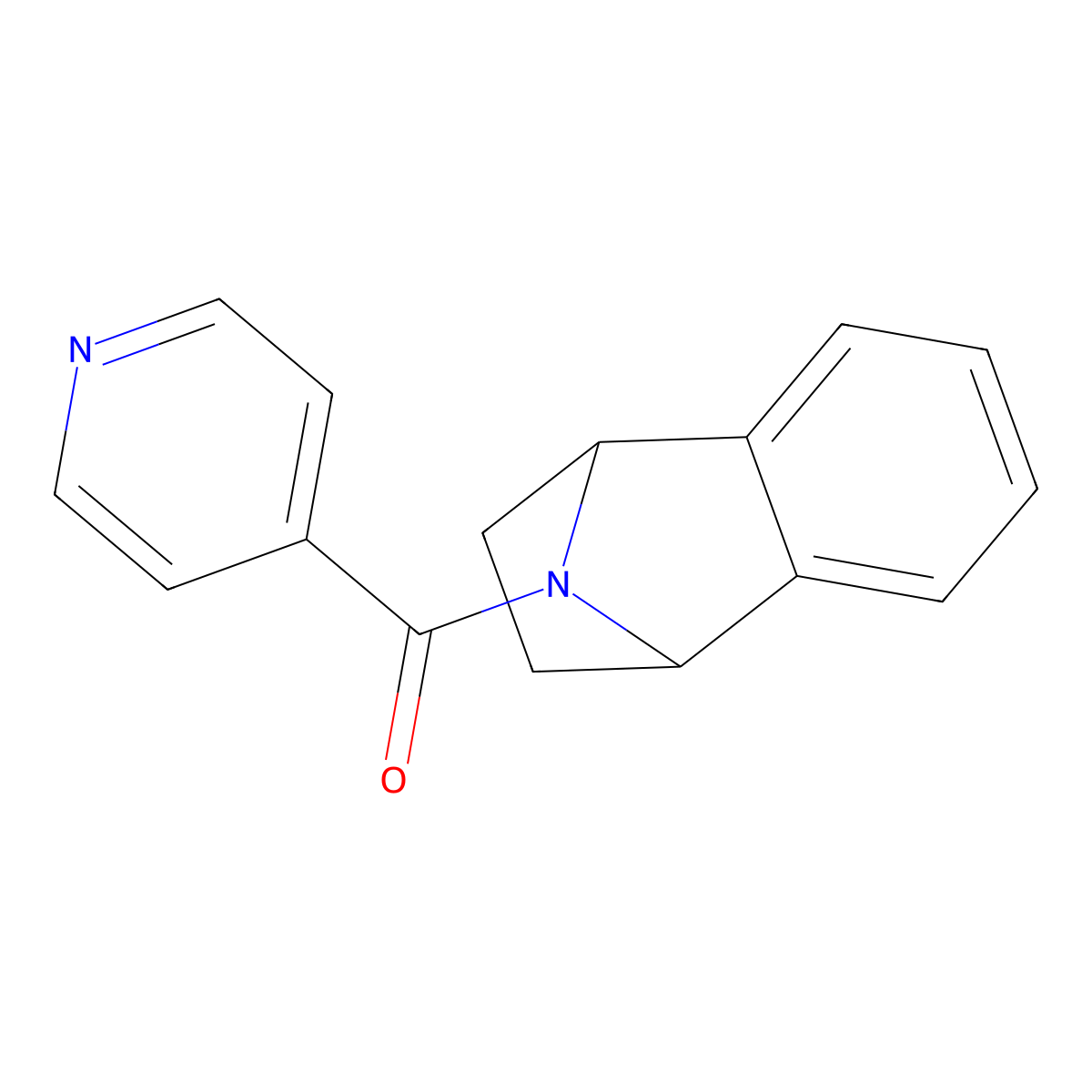 Pyridin-4-yl(1,2,3,4-tetrahydro-1,4-epiminonaphthalen-9-yl)methanone molecular structure, CAS 2034516-22-6