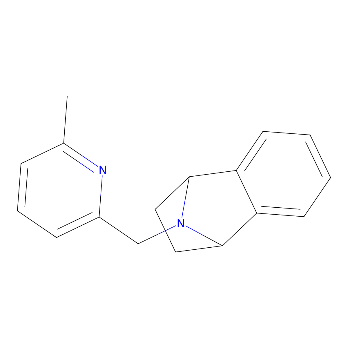 11-[(6-Methylpyridin-2-yl)methyl]-11-azatricyclo[6.2.1.0^{2,7}]undeca-2(7),3,5-triene molecular structure, CAS 2034516-29-3