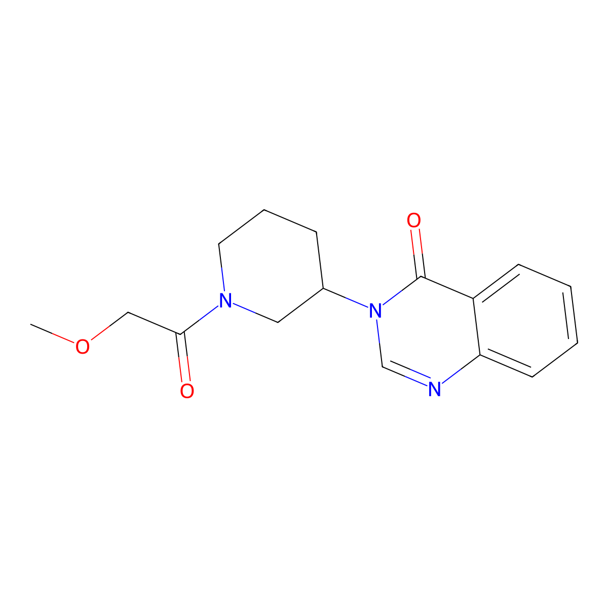 3-(1-(2-methoxyacetyl)piperidin-3-yl)quinazolin-4(3H)-one molecular structure, CAS 2034517-06-9