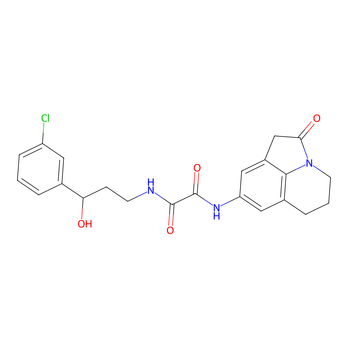 N1-(3-(3-chlorophenyl)-3-hydroxypropyl)-N2-(2-oxo-2,4,5,6-tetrahydro-1H-pyrrolo[3,2,1-ij]quinolin-8-yl)oxalamide molecular structure, CAS 2034517-16-1