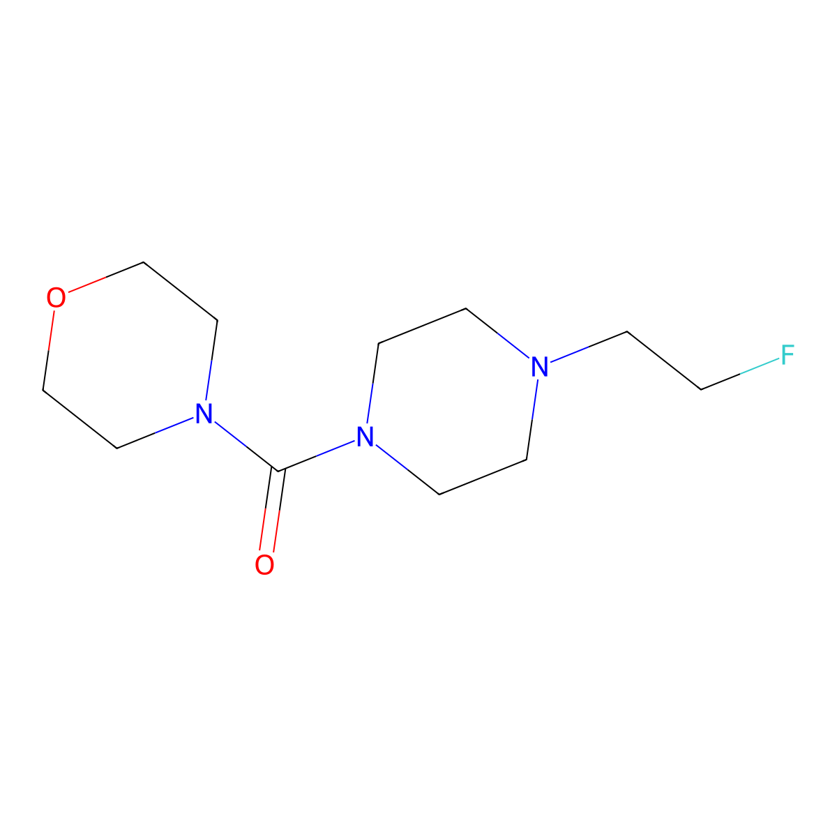 (4-(2-Fluoroethyl)piperazin-1-yl)(morpholino)methanone molecular structure, CAS 2034517-50-3