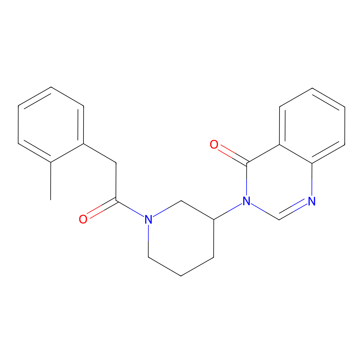 3-(1-(2-(o-tolyl)acetyl)piperidin-3-yl)quinazolin-4(3H)-one molecular structure, CAS 2034517-79-6