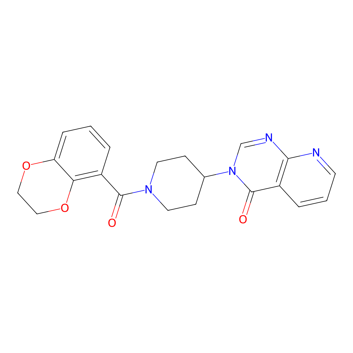 3-(1-(2,3-dihydrobenzo[b][1,4]dioxine-5-carbonyl)piperidin-4-yl)pyrido[2,3-d]pyrimidin-4(3H)-one molecular structure, CAS 2034519-35-0