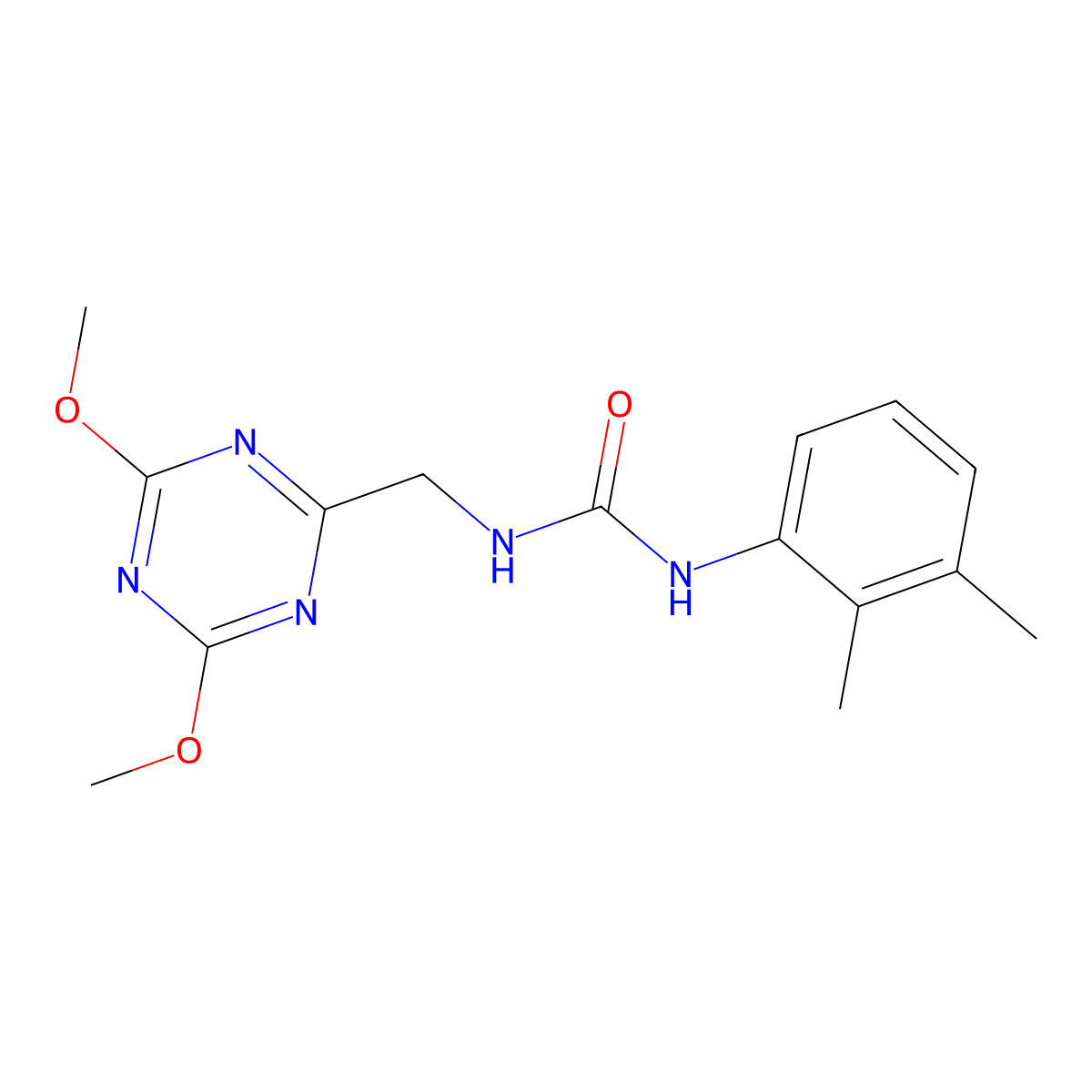 1-((4,6-Dimethoxy-1,3,5-triazin-2-yl)methyl)-3-(2,3-dimethylphenyl)urea molecular structure, CAS 2034521-18-9