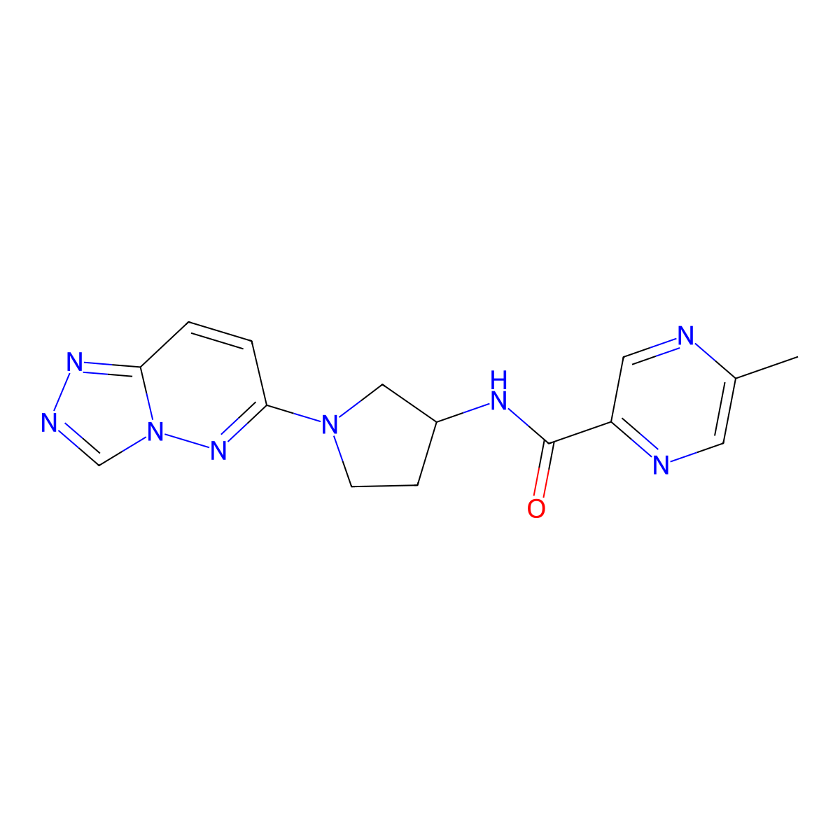 N-(1-([1,2,4]triazolo[4,3-b]pyridazin-6-yl)pyrrolidin-3-yl)-5-methylpyrazine-2-carboxamide molecular structure, CAS 2034522-62-6