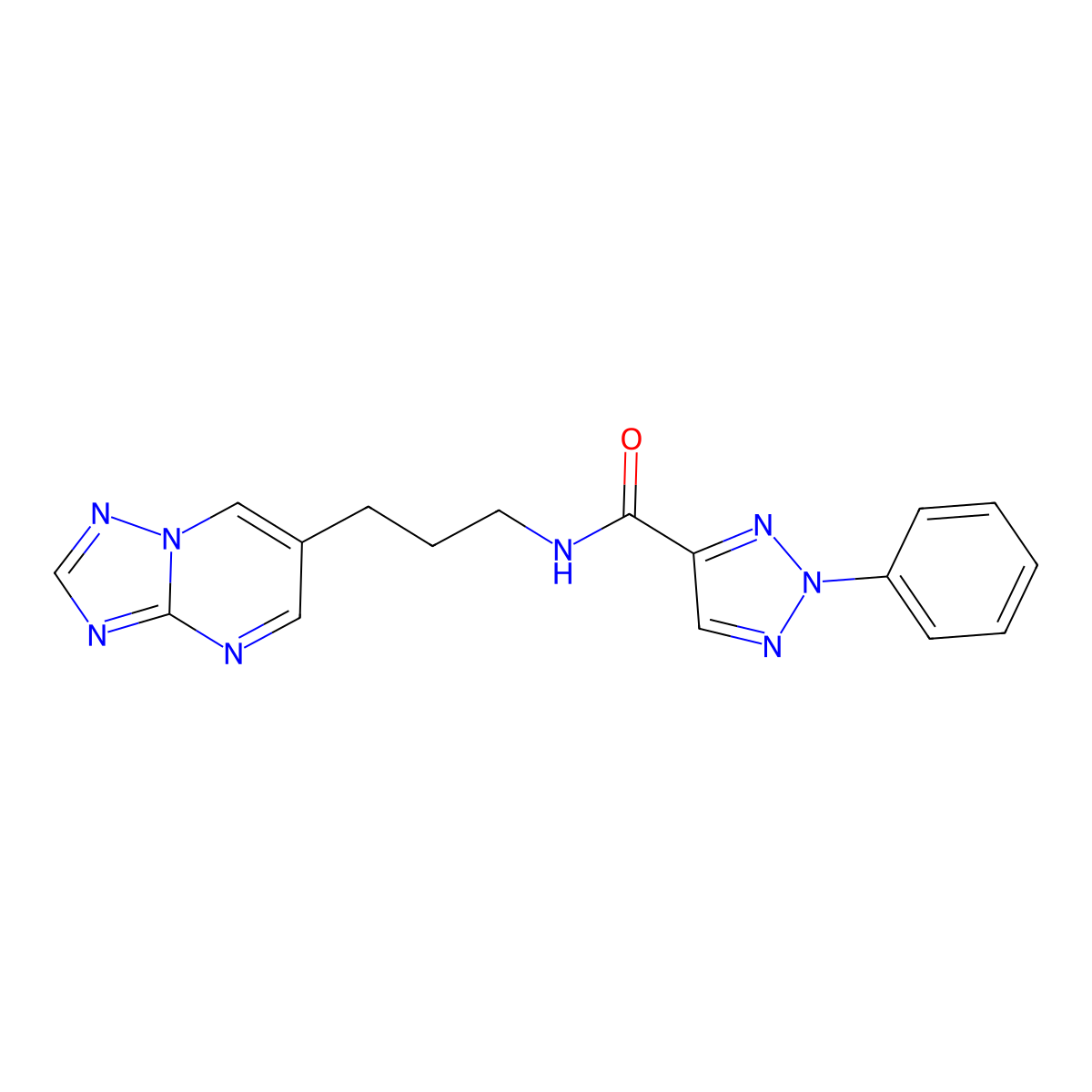 N-(3-([1,2,4]triazolo[1,5-a]pyrimidin-6-yl)propyl)-2-phenyl-2H-1,2,3-triazole-4-carboxamide molecular structure, CAS 2034524-75-7