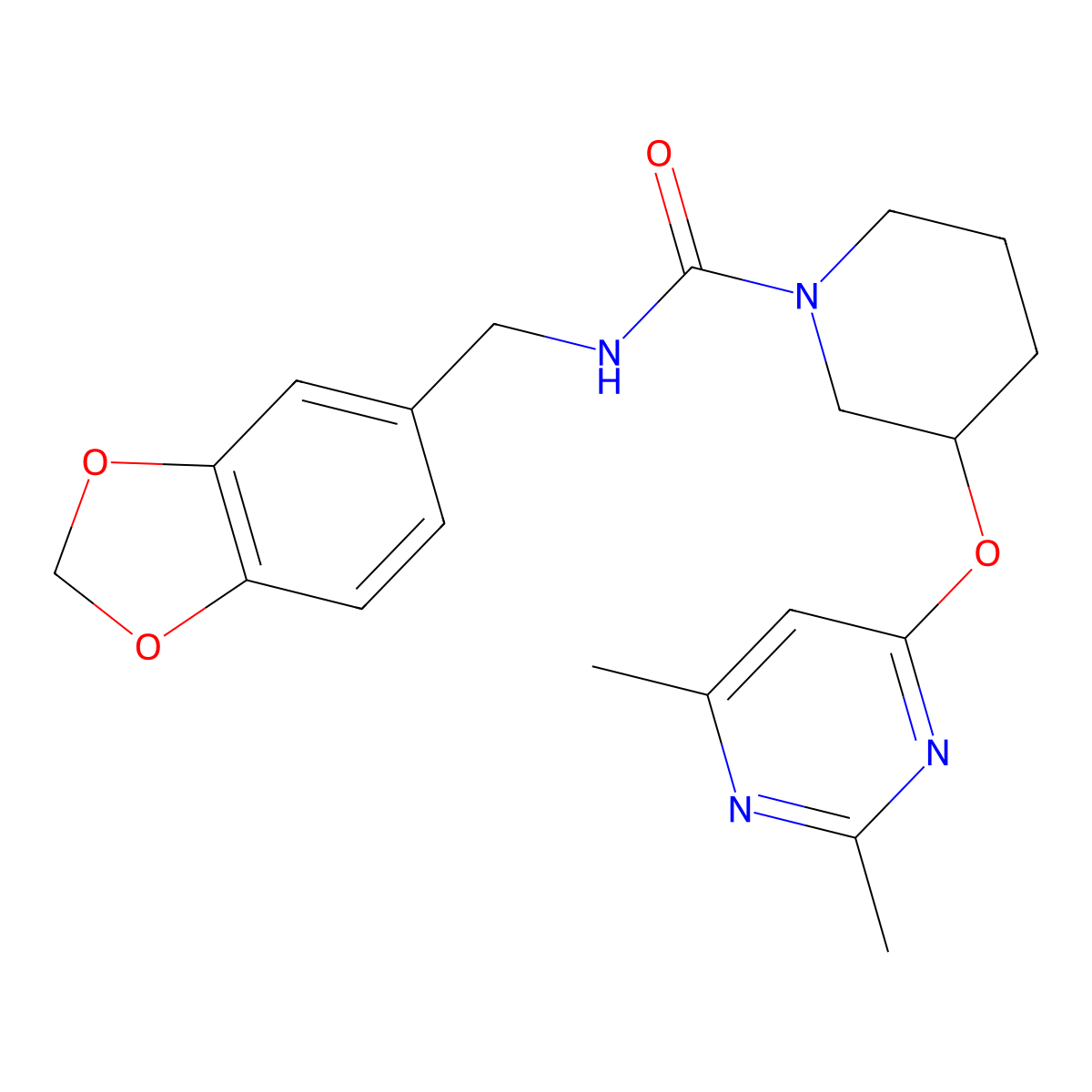 N-[(2H-1,3-benzodioxol-5-yl)methyl]-3-[(2,6-dimethylpyrimidin-4-yl)oxy]piperidine-1-carboxamide molecular structure, CAS 2034524-96-2