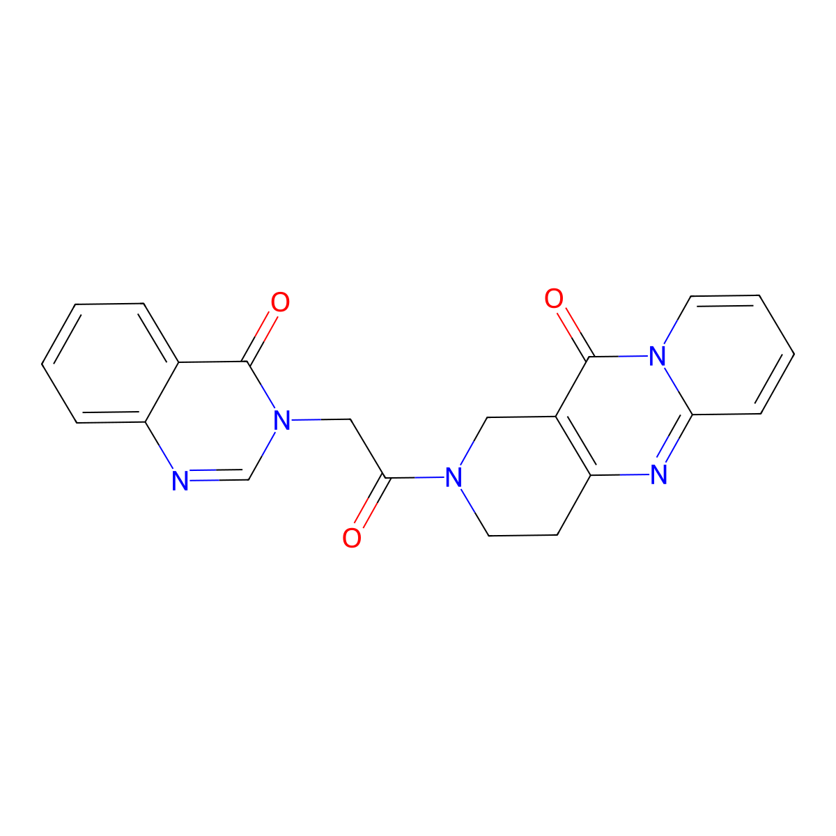 2-(2-(4-oxoquinazolin-3(4H)-yl)acetyl)-3,4-dihydro-1H-dipyrido[1,2-a:4',3'-d]pyrimidin-11(2H)-one molecular structure, CAS 2034530-33-9