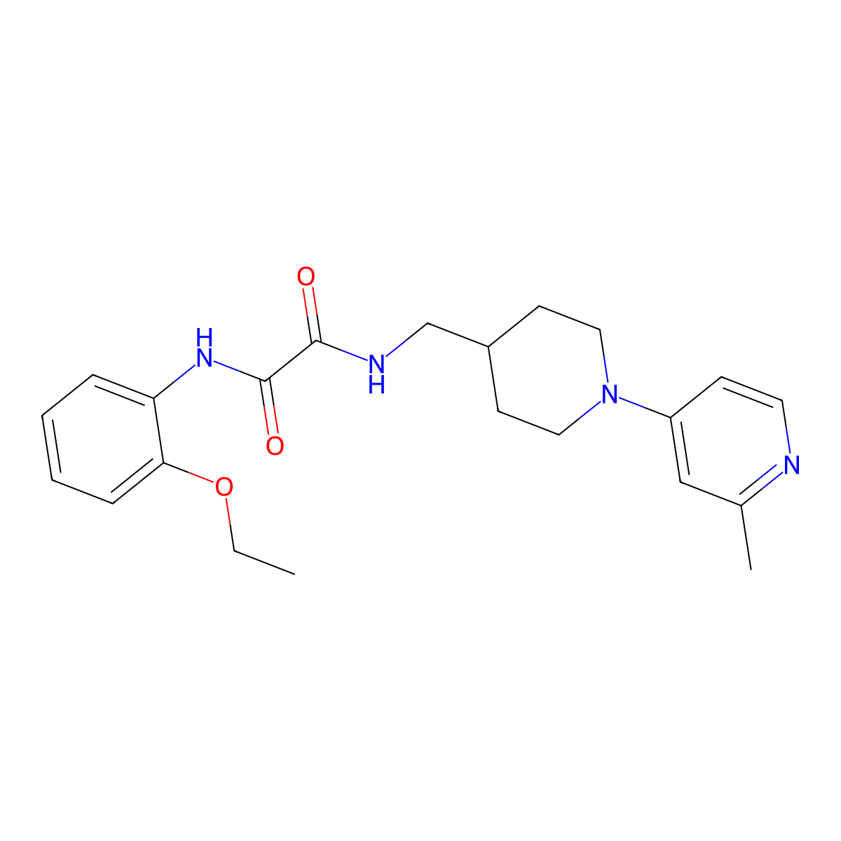 N1-(2-ethoxyphenyl)-N2-((1-(2-methylpyridin-4-yl)piperidin-4-yl)methyl)oxalamide molecular structure, CAS 2034530-46-4