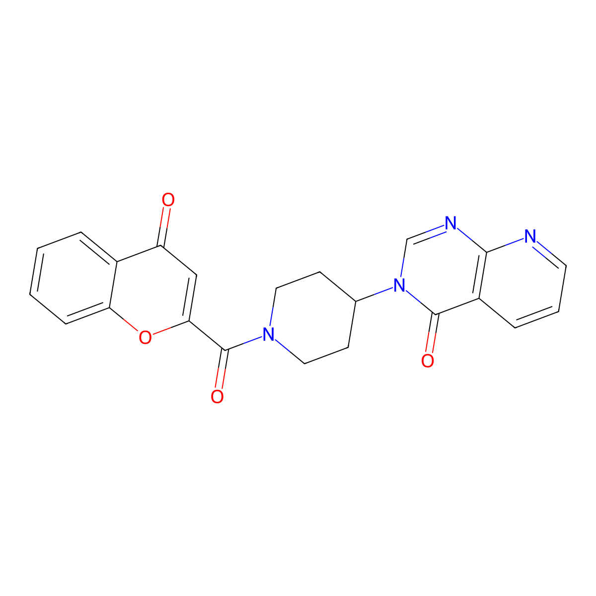 3-(1-(4-oxo-4H-chromene-2-carbonyl)piperidin-4-yl)pyrido[2,3-d]pyrimidin-4(3H)-one molecular structure, CAS 2034530-97-5