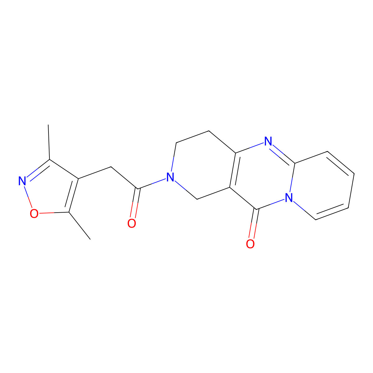 5-[2-(3,5-Dimethyl-1,2-oxazol-4-yl)acetyl]-1,5,9-triazatricyclo[8.4.0.0^{3,8}]tetradeca-3(8),9,11,13-tetraen-2-one molecular structure, CAS 2034531-28-5