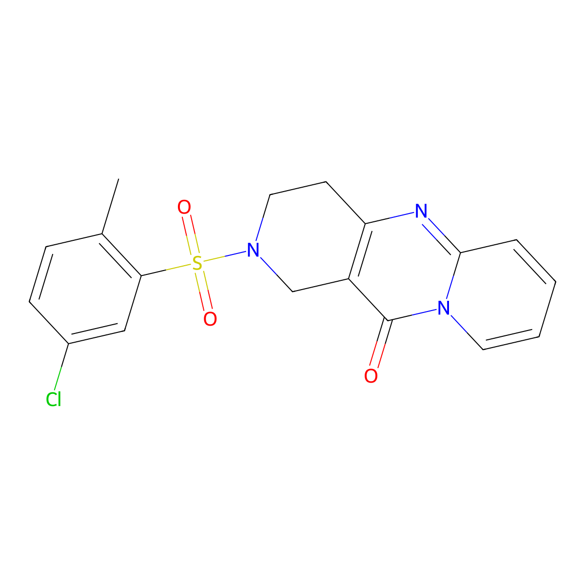 5-(5-Chloro-2-methylbenzenesulfonyl)-1,5,9-triazatricyclo[8.4.0.0^{3,8}]tetradeca-3(8),9,11,13-tetraen-2-one molecular structure, CAS 2034531-37-6