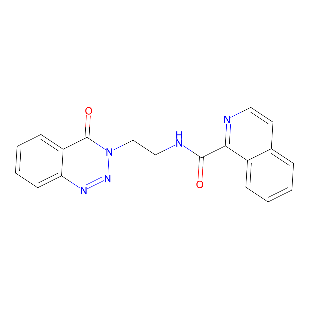 N-(2-(4-oxobenzo[d][1,2,3]triazin-3(4H)-yl)ethyl)isoquinoline-1-carboxamide molecular structure, CAS 2034531-53-6