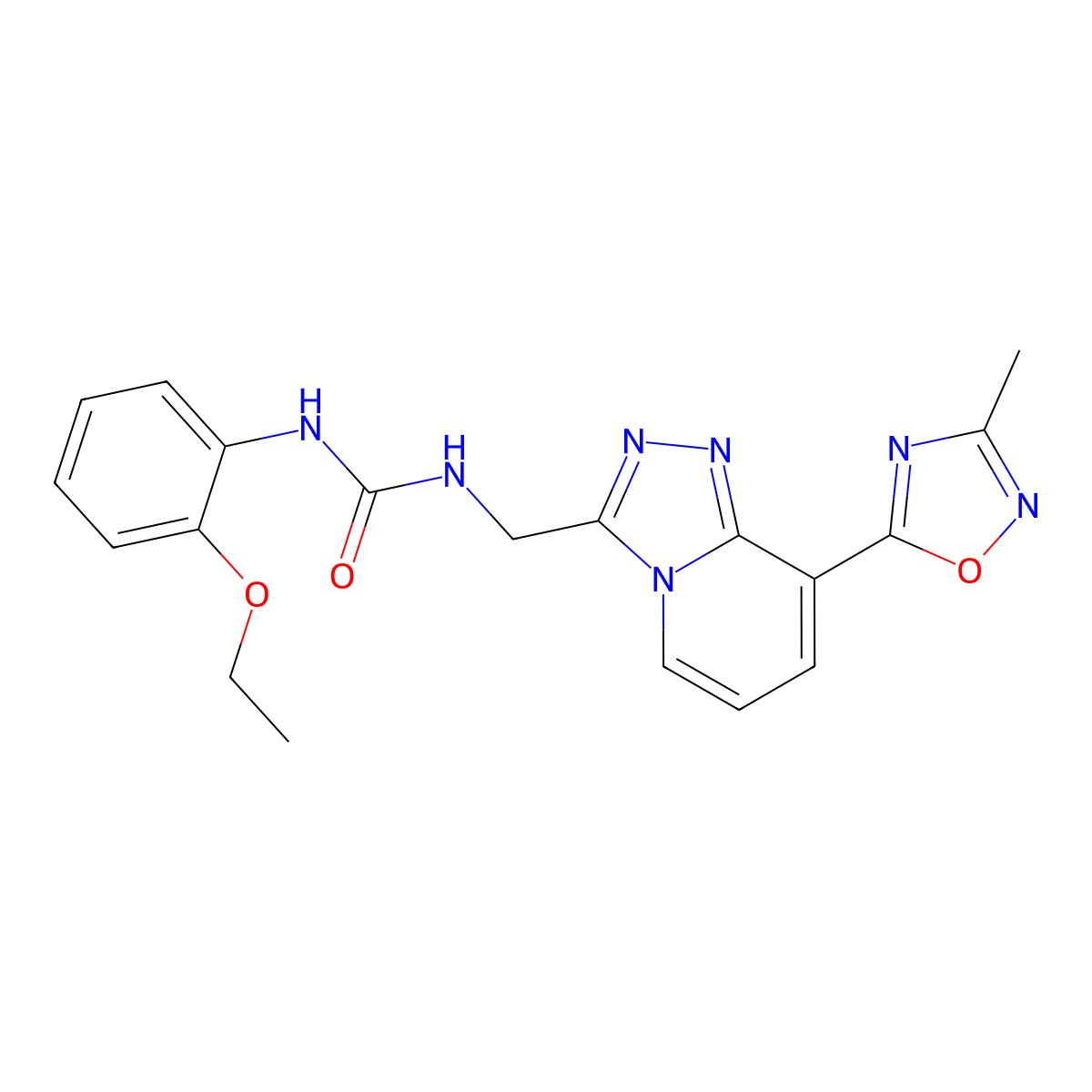 1-(2-Ethoxyphenyl)-3-{[8-(3-methyl-1,2,4-oxadiazol-5-yl)-[1,2,4]triazolo[4,3-a]pyridin-3-yl]methyl}urea molecular structure, CAS 2034531-80-9