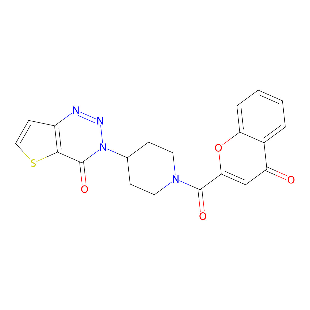 3-(1-(4-oxo-4H-chromene-2-carbonyl)piperidin-4-yl)thieno[3,2-d][1,2,3]triazin-4(3H)-one molecular structure, CAS 2034532-06-2