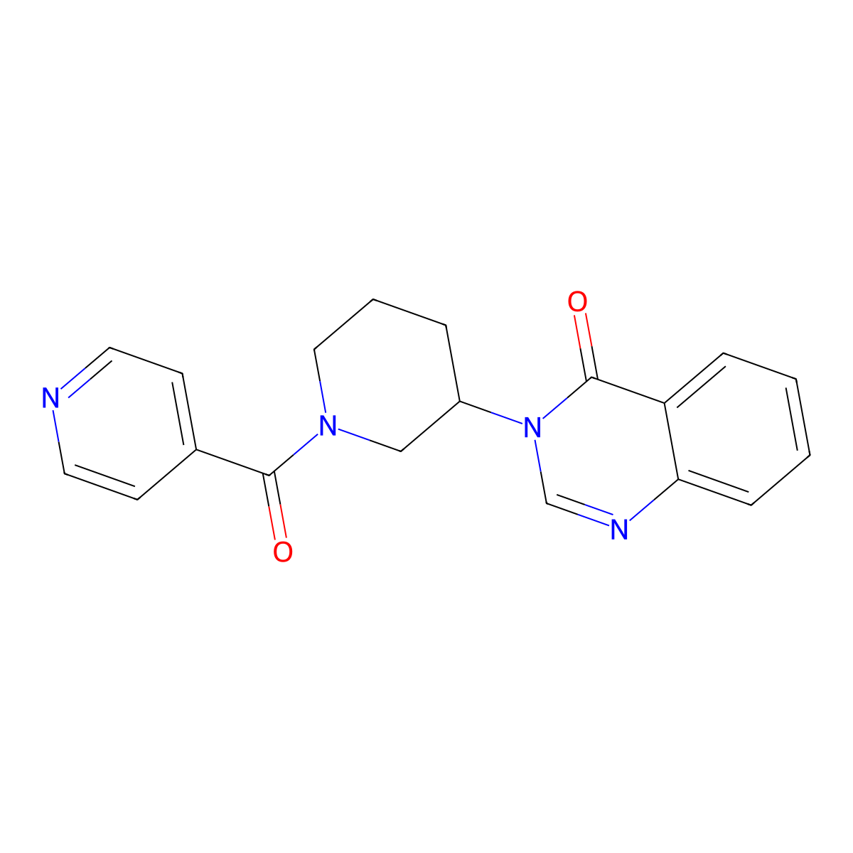 3-(1-isonicotinoylpiperidin-3-yl)quinazolin-4(3H)-one molecular structure, CAS 2034534-08-0