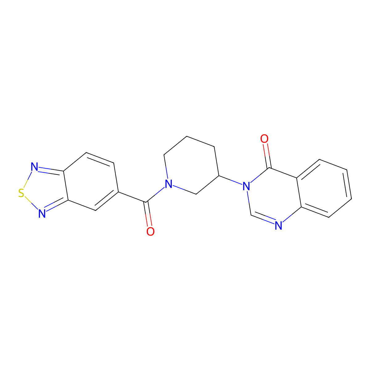 3-(1-(benzo[c][1,2,5]thiadiazole-5-carbonyl)piperidin-3-yl)quinazolin-4(3H)-one molecular structure, CAS 2034534-18-2