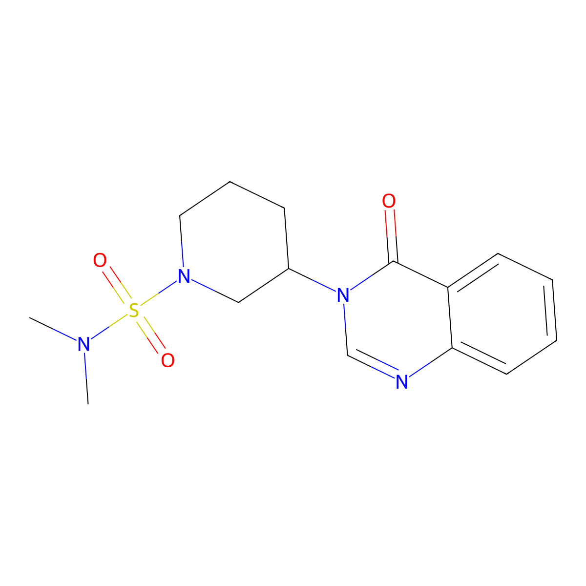 N,N-dimethyl-3-(4-oxo-3,4-dihydroquinazolin-3-yl)piperidine-1-sulfonamide molecular structure, CAS 2034534-81-9