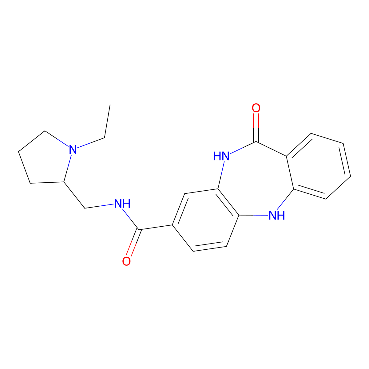 N-[(1-ethylpyrrolidin-2-yl)methyl]-10-oxo-2,9-diazatricyclo[9.4.0.0^{3,8}]pentadeca-1(11),3(8),4,6,12,14-hexaene-6-carboxamide molecular structure, CAS 2034540-51-5