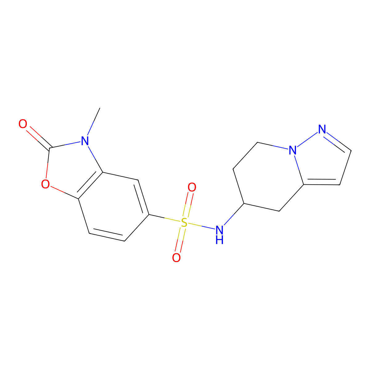 3-methyl-2-oxo-N-(4,5,6,7-tetrahydropyrazolo[1,5-a]pyridin-5-yl)-2,3-dihydrobenzo[d]oxazole-5-sulfonamide molecular structure, CAS 2034540-84-4