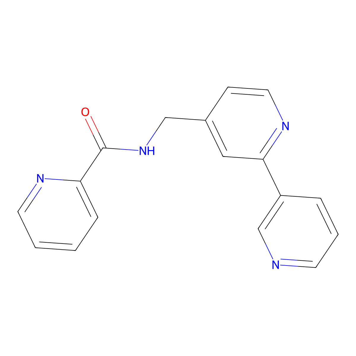 N-({[2,3'-bipyridine]-4-yl}methyl)pyridine-2-carboxamide molecular structure, CAS 2034542-08-8