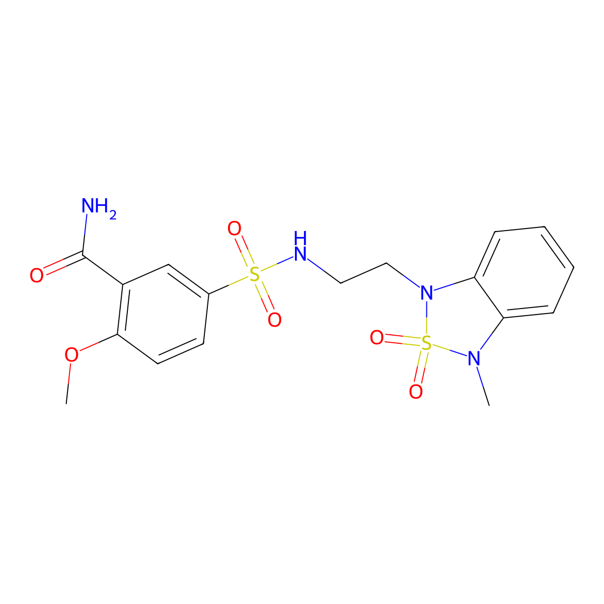 2-methoxy-5-(N-(2-(3-methyl-2,2-dioxidobenzo[c][1,2,5]thiadiazol-1(3H)-yl)ethyl)sulfamoyl)benzamide molecular structure, CAS 2034542-64-6