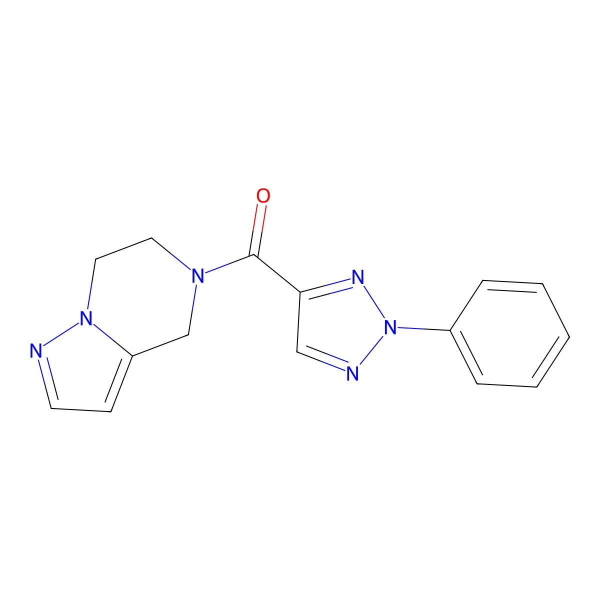 (6,7-dihydropyrazolo[1,5-a]pyrazin-5(4H)-yl)(2-phenyl-2H-1,2,3-triazol-4-yl)methanone molecular structure, CAS 2034544-19-7