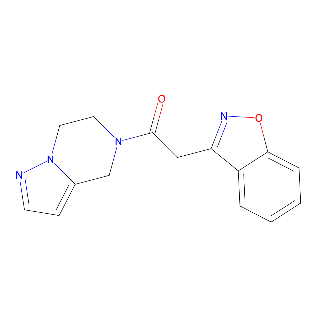 2-(benzo[d]isoxazol-3-yl)-1-(6,7-dihydropyrazolo[1,5-a]pyrazin-5(4H)-yl)ethanone molecular structure, CAS 2034544-54-0