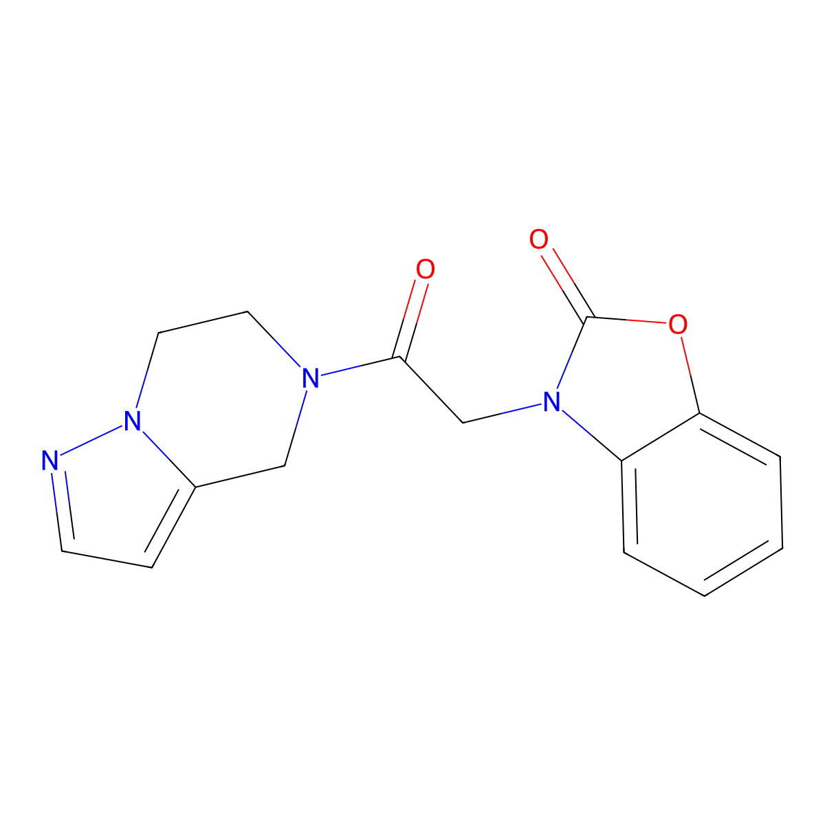 3-(2-(6,7-dihydropyrazolo[1,5-a]pyrazin-5(4H)-yl)-2-oxoethyl)benzo[d]oxazol-2(3H)-one molecular structure, CAS 2034545-38-3