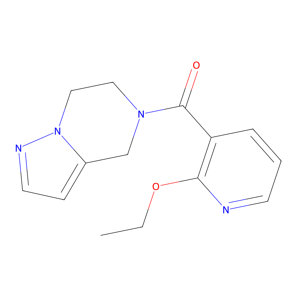 (6,7-dihydropyrazolo[1,5-a]pyrazin-5(4H)-yl)(2-ethoxypyridin-3-yl)methanone molecular structure, CAS 2034545-64-5