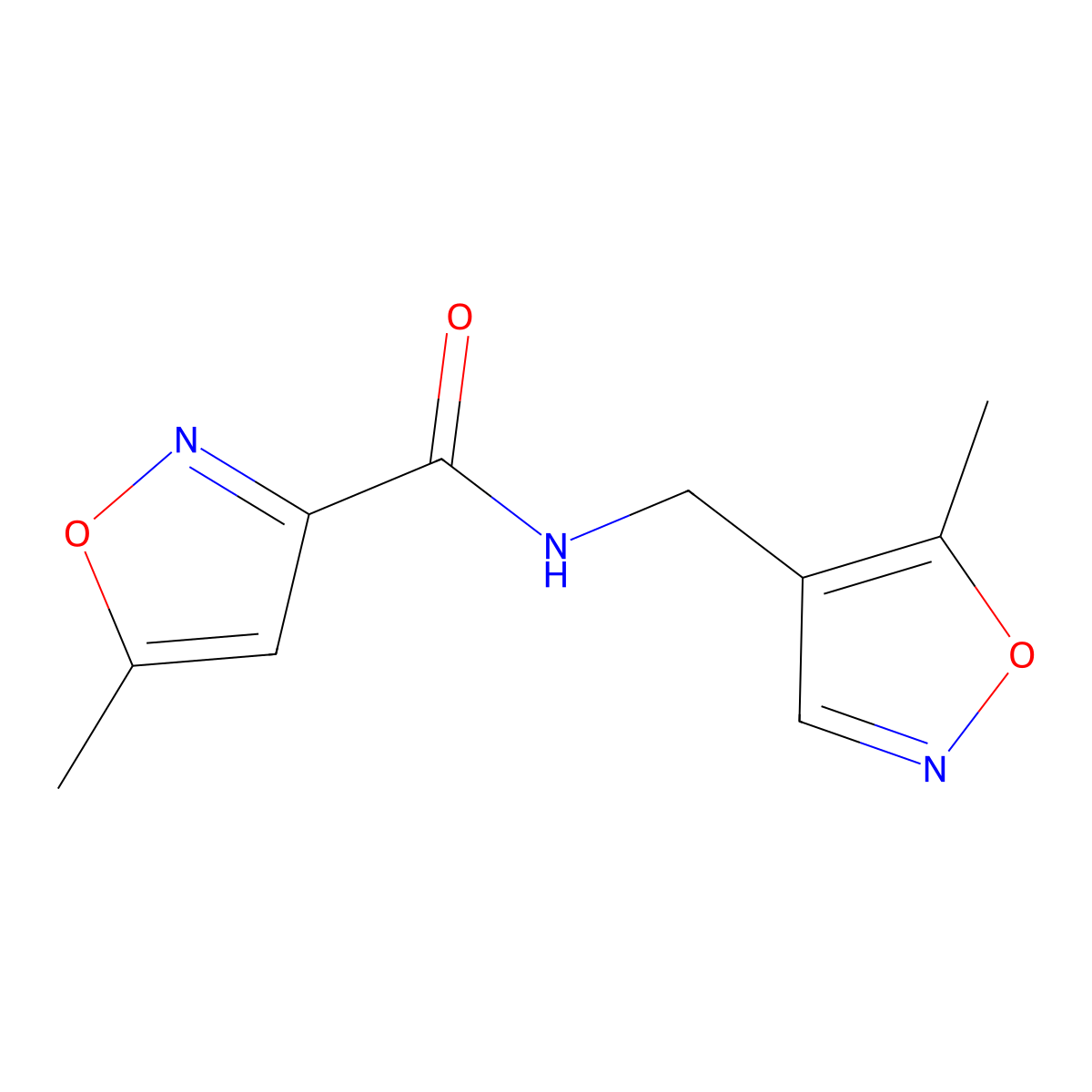 5-methyl-N-((5-methylisoxazol-4-yl)methyl)isoxazole-3-carboxamide molecular structure, CAS 2034545-71-4
