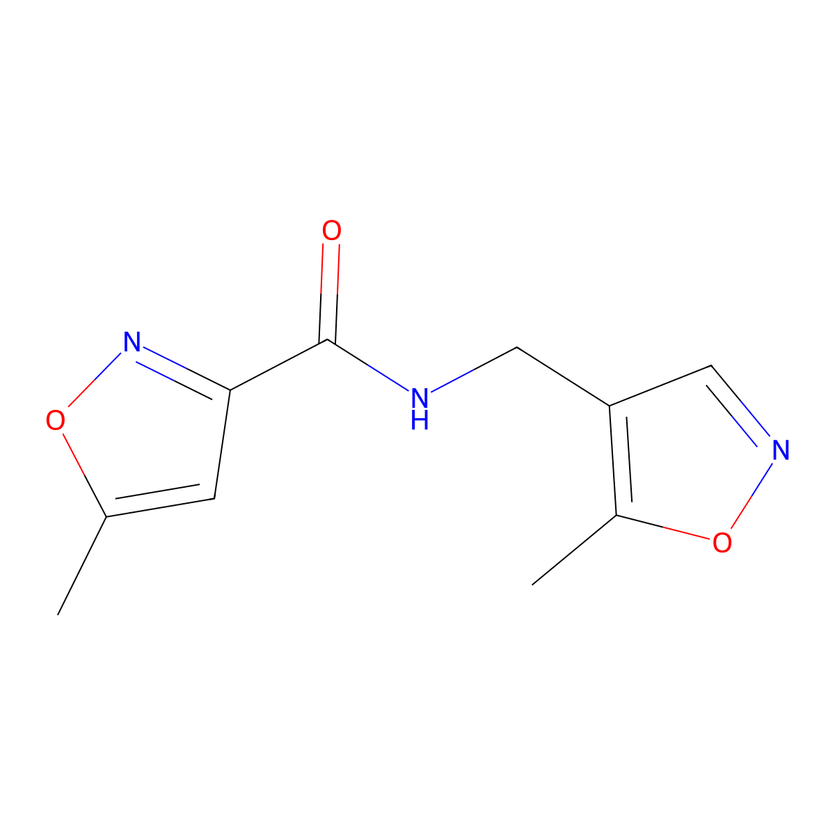 5-methyl-N-((5-methylisoxazol-4-yl)methyl)isoxazole-3-carboxamide molecular structure, CAS 2034545-71-4