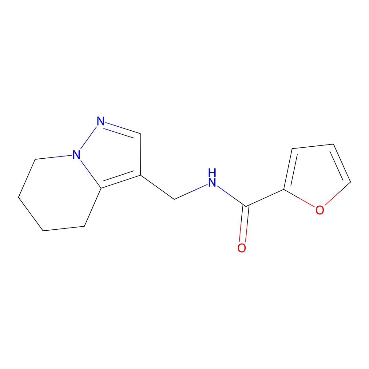 N-((4,5,6,7-tetrahydropyrazolo[1,5-a]pyridin-3-yl)methyl)furan-2-carboxamide molecular structure, CAS 2034546-19-3