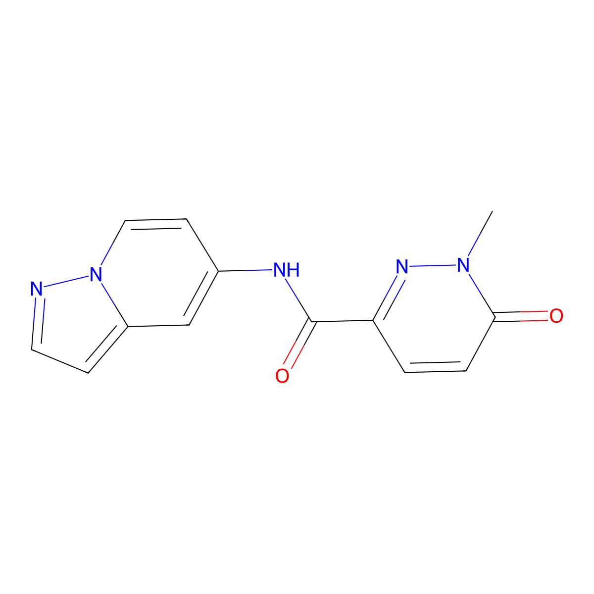1-methyl-6-oxo-N-{pyrazolo[1,5-a]pyridin-5-yl}-1,6-dihydropyridazine-3-carboxamide molecular structure, CAS 2034546-45-5
