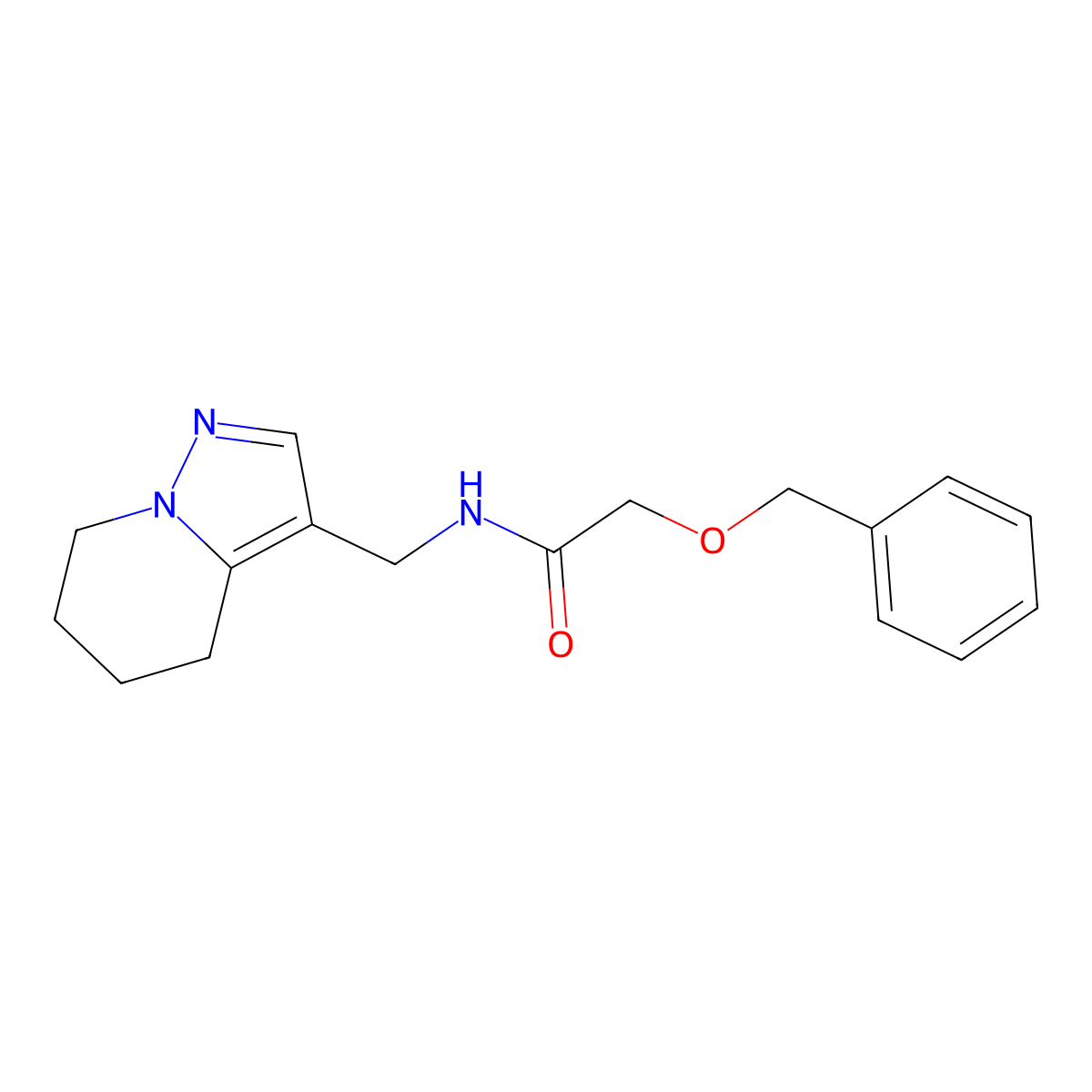 2-(benzyloxy)-N-((4,5,6,7-tetrahydropyrazolo[1,5-a]pyridin-3-yl)methyl)acetamide molecular structure, CAS 2034546-62-6