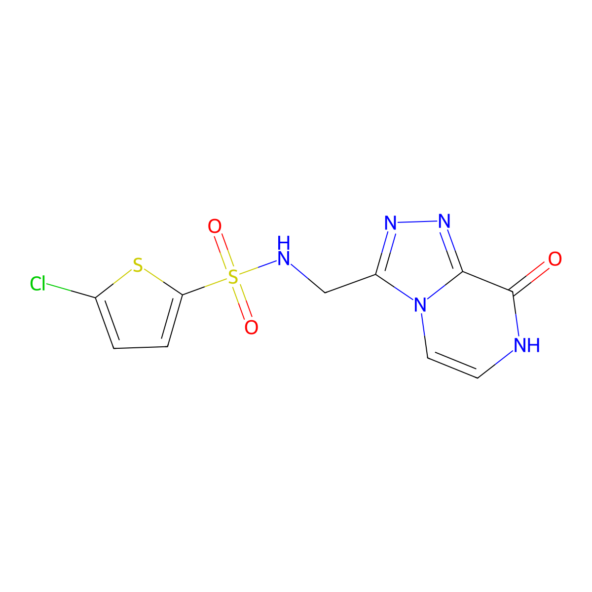 5-chloro-N-((8-hydroxy-[1,2,4]triazolo[4,3-a]pyrazin-3-yl)methyl)thiophene-2-sulfonamide molecular structure, CAS 2034546-69-3