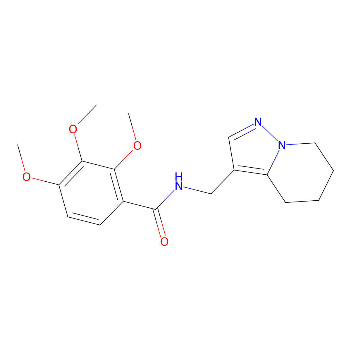 2,3,4-trimethoxy-N-((4,5,6,7-tetrahydropyrazolo[1,5-a]pyridin-3-yl)methyl)benzamide molecular structure, CAS 2034546-70-6