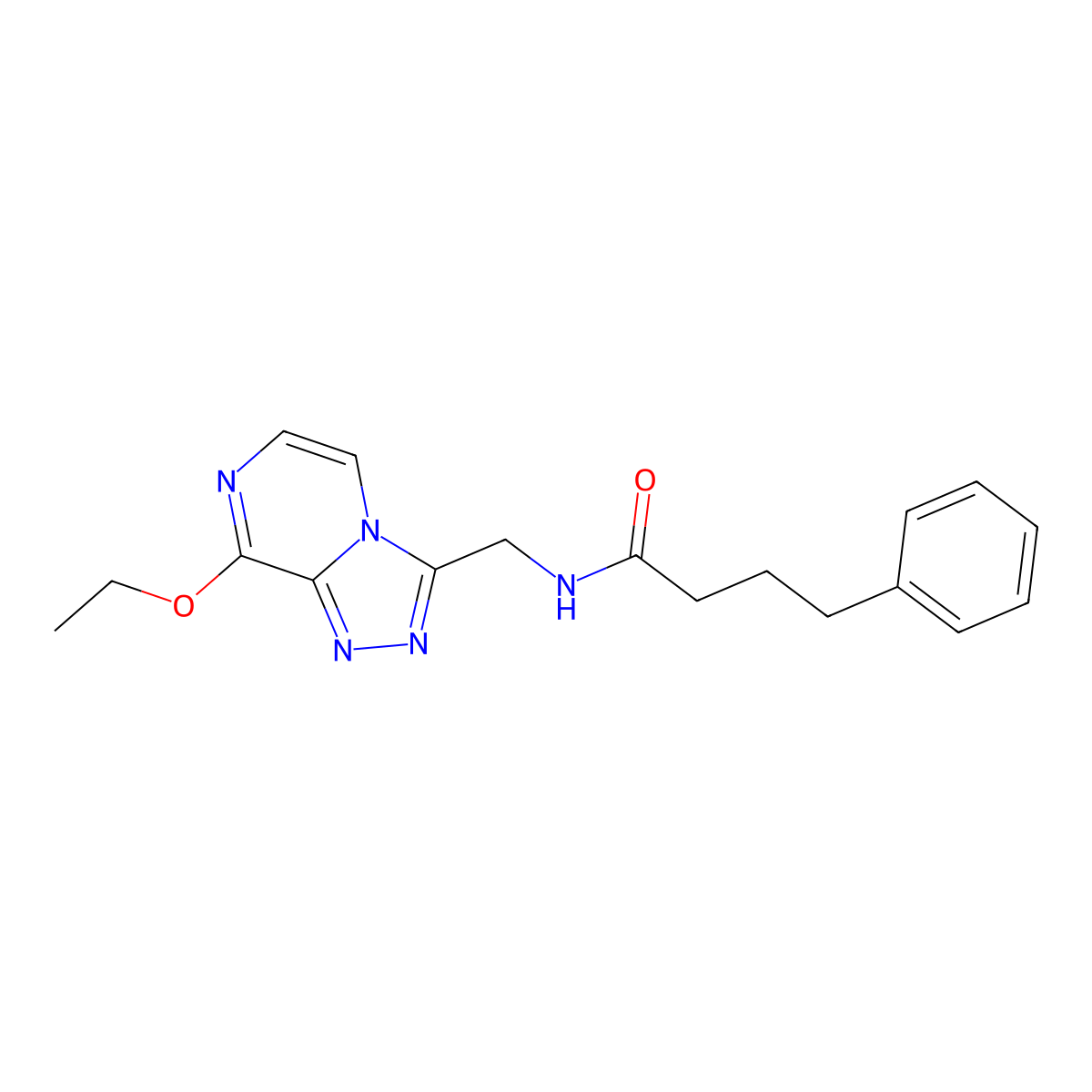 N-({8-ethoxy-[1,2,4]triazolo[4,3-a]pyrazin-3-yl}methyl)-4-phenylbutanamide molecular structure, CAS 2034547-03-8