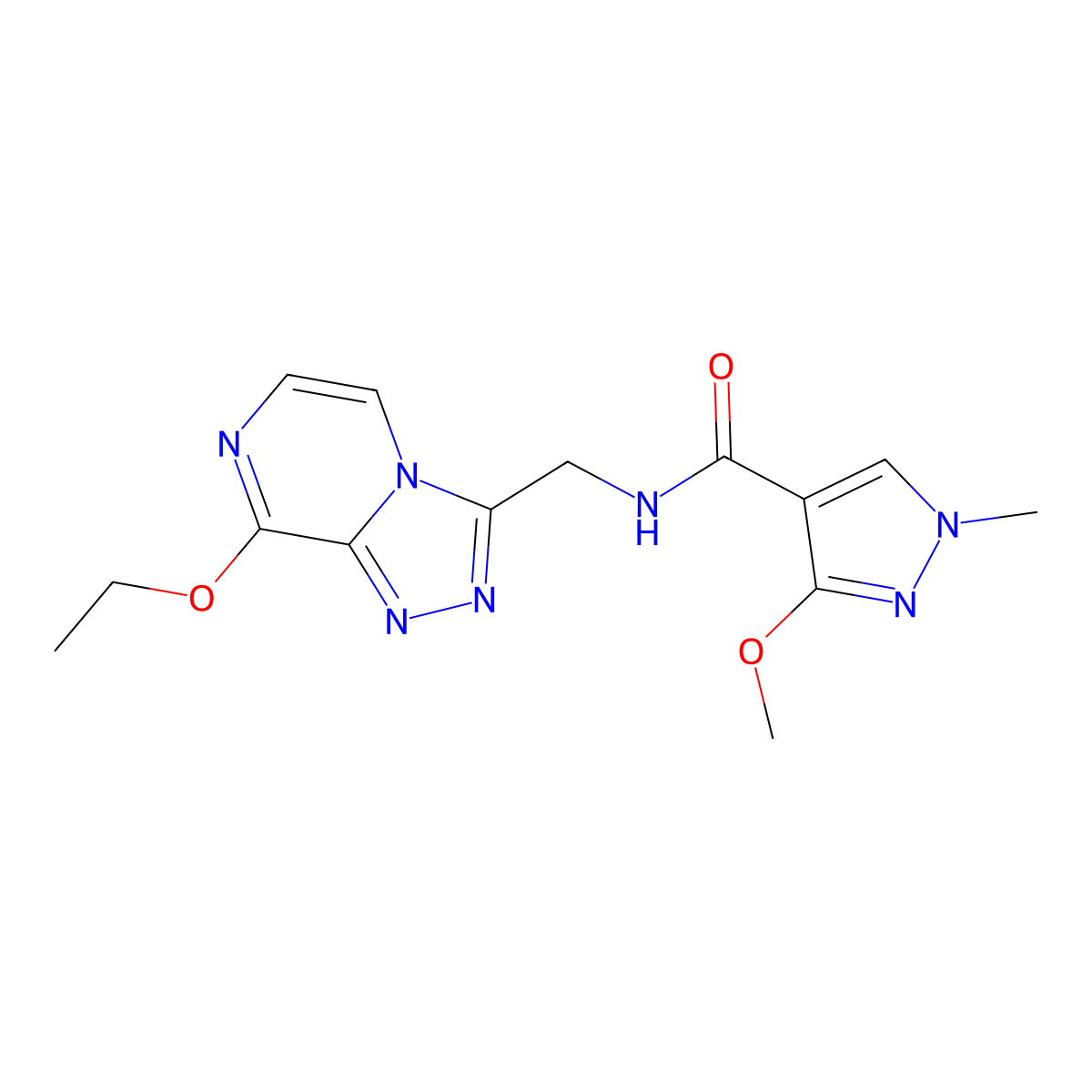N-({8-ethoxy-[1,2,4]triazolo[4,3-a]pyrazin-3-yl}methyl)-3-methoxy-1-methyl-1H-pyrazole-4-carboxamide molecular structure, CAS 2034547-11-8