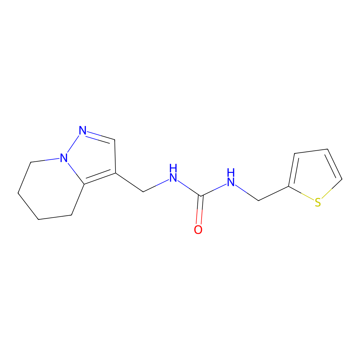 1-((4,5,6,7-Tetrahydropyrazolo[1,5-a]pyridin-3-yl)methyl)-3-(thiophen-2-ylmethyl)urea molecular structure, CAS 2034547-22-1
