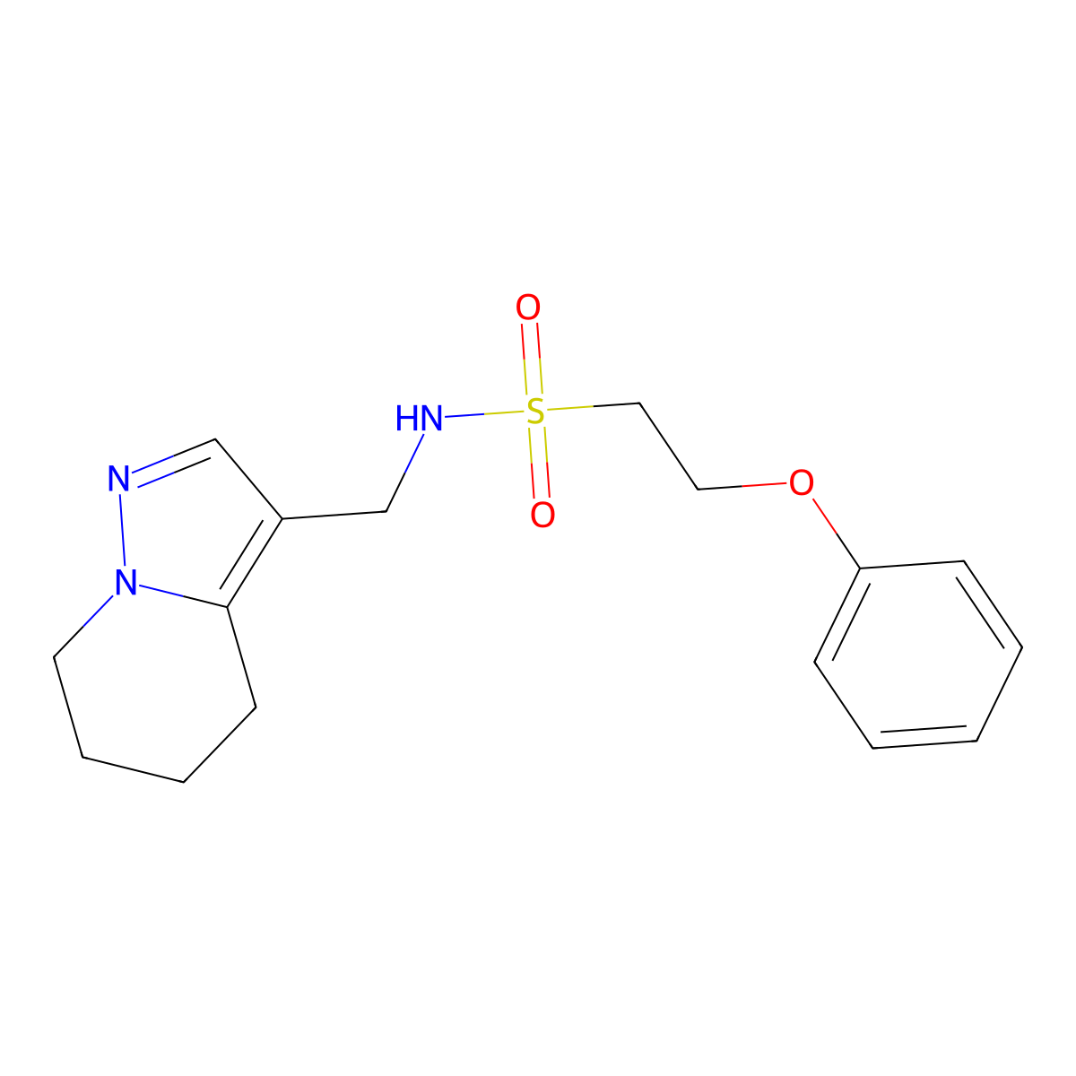 2-phenoxy-N-((4,5,6,7-tetrahydropyrazolo[1,5-a]pyridin-3-yl)methyl)ethanesulfonamide molecular structure, CAS 2034547-37-8