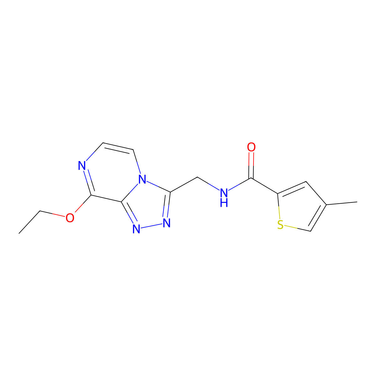 N-({8-ethoxy-[1,2,4]triazolo[4,3-a]pyrazin-3-yl}methyl)-4-methylthiophene-2-carboxamide molecular structure, CAS 2034547-38-9