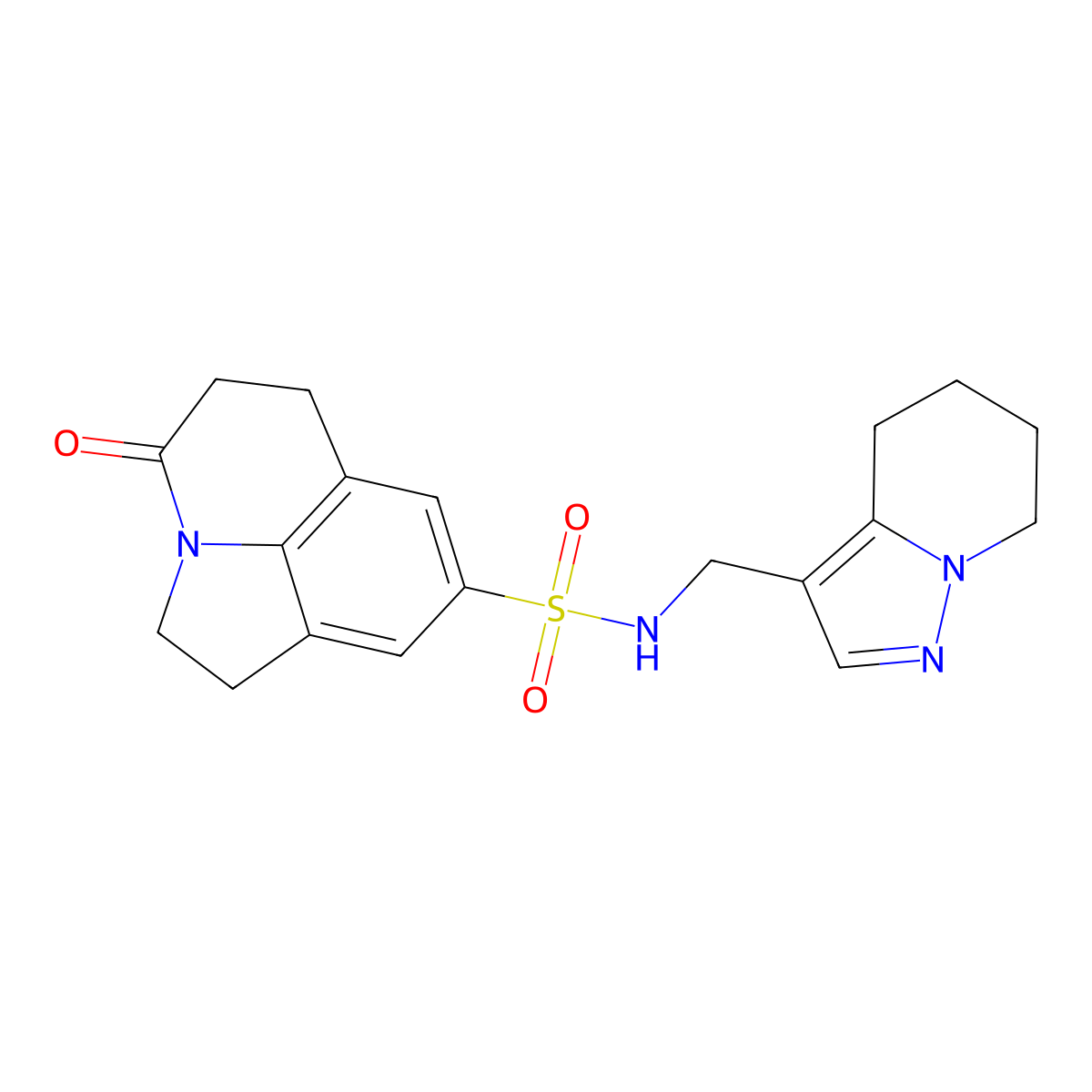 11-oxo-N-({4H,5H,6H,7H-pyrazolo[1,5-a]pyridin-3-yl}methyl)-1-azatricyclo[6.3.1.0^{4,12}]dodeca-4(12),5,7-triene-6-sulfonamide molecular structure, CAS 2034547-44-7