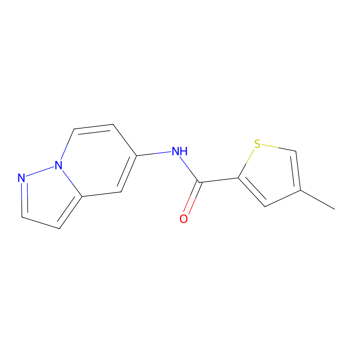 4-methyl-N-{pyrazolo[1,5-a]pyridin-5-yl}thiophene-2-carboxamide molecular structure, CAS 2034547-90-3