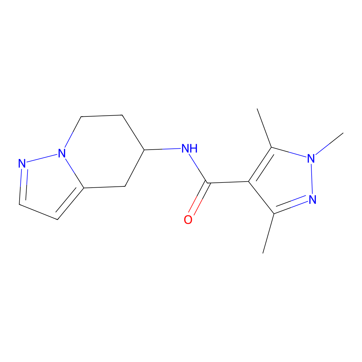 1,3,5-trimethyl-N-(4,5,6,7-tetrahydropyrazolo[1,5-a]pyridin-5-yl)-1H-pyrazole-4-carboxamide molecular structure, CAS 2034549-35-2