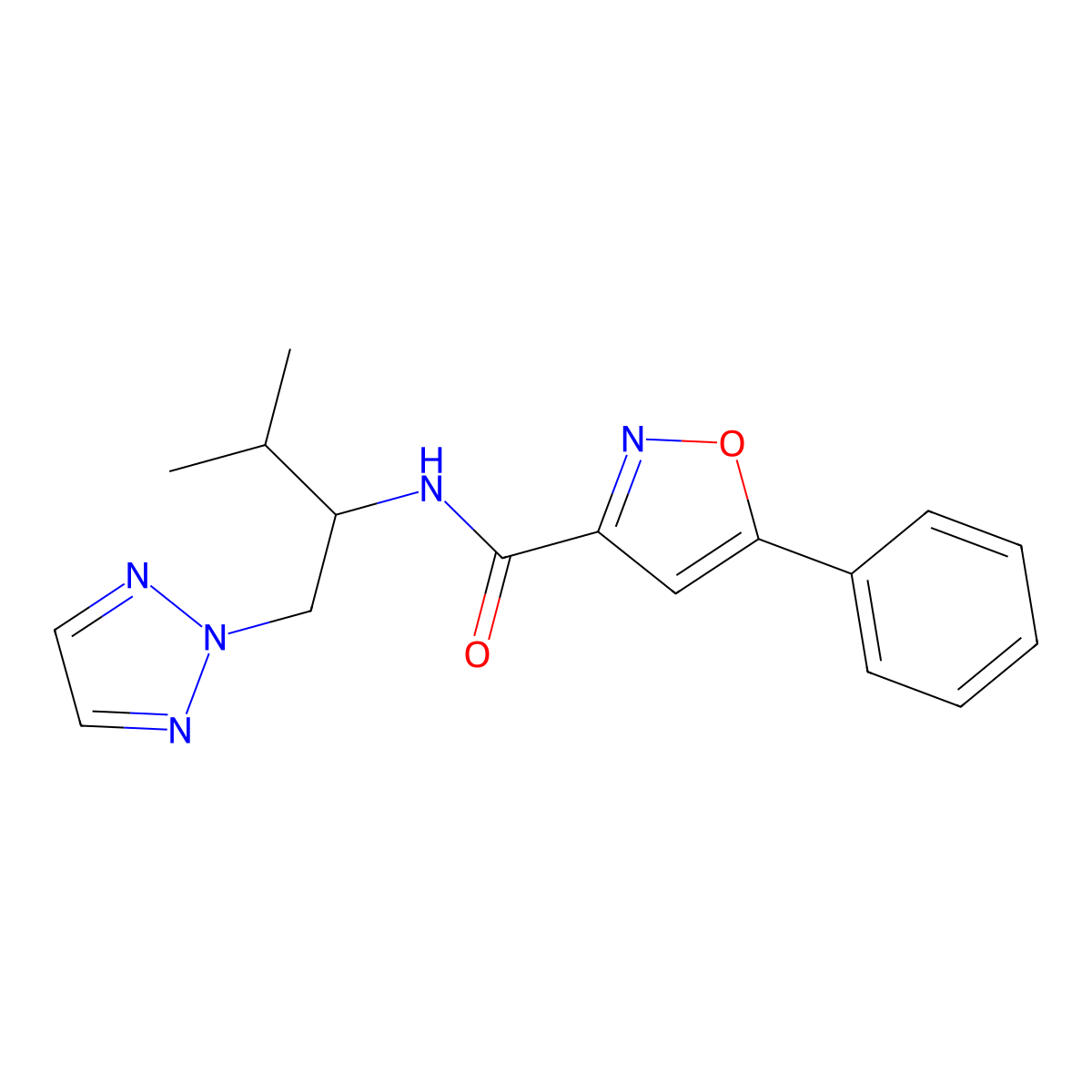 N-(3-methyl-1-(2H-1,2,3-triazol-2-yl)butan-2-yl)-5-phenylisoxazole-3-carboxamide molecular structure, CAS 2034549-93-2